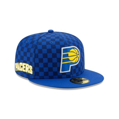 Sapca New Era Indiana Pacers NBA 2019 NBA Authentics City Series Alt 59FIFTY Fitted - Albastri